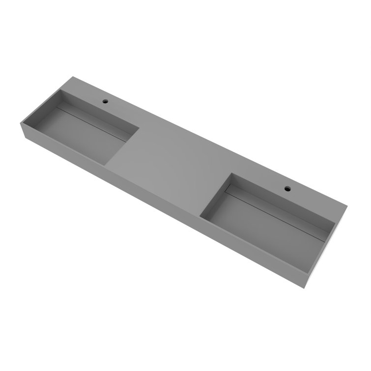 CastelloUSA Amelia 72" Double Bathroom Vanity Top with Sink & Reviews